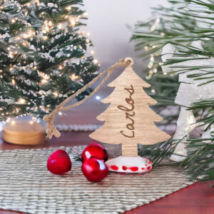 Adorno de Navidad Árbol de Madera Fulton