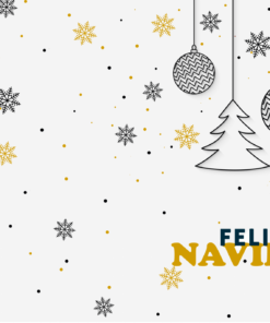 Díptico de navidad personalizado Mod. Elegante 4 Diptico Mod Elegante Exterior 140x210