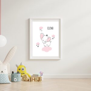 Lámina infantil personalizada mod. Nubes