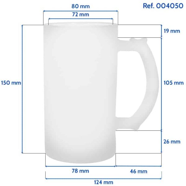 Jarra personalizada de Cerveza Esmerilada - Imagen 2