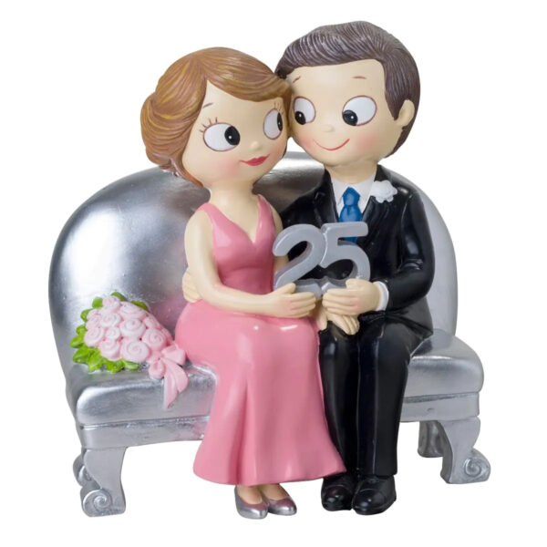 figura para tarta de 25 aniversario