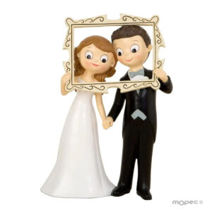 Figura para tarta de bodas Novios Photocall