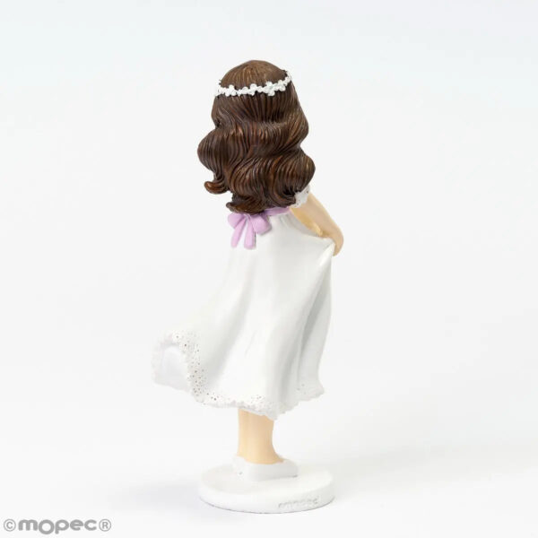 Figura para tarta de comunión Niña Sujetando Vestido - Imagen 2