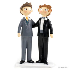 Figura para tarta de pareja de chicos Y845