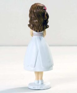 Figura para tarta de comunión Niña Vestido Y917 3 y917 Trasera