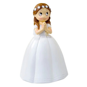 Figura para tarta de comunión Niña Vestido Largo Y931