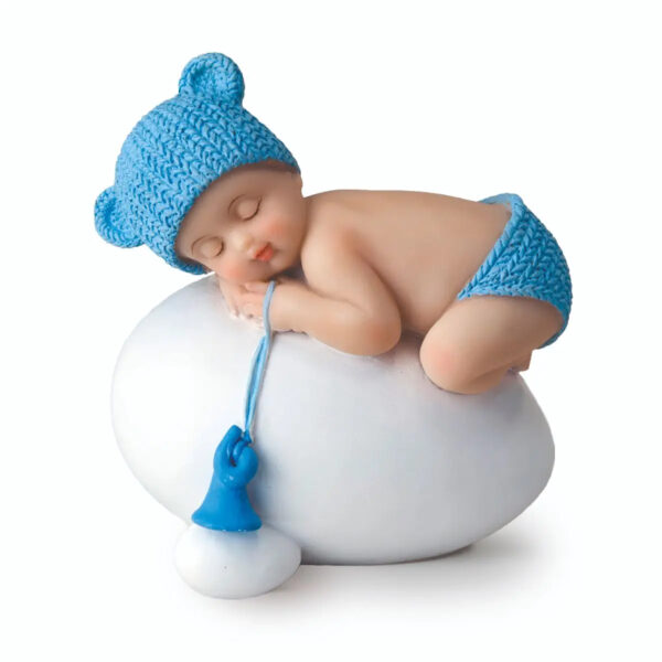 Figura para tarta de baby shower Bebe sobre Huevo Y944 - Imagen 2