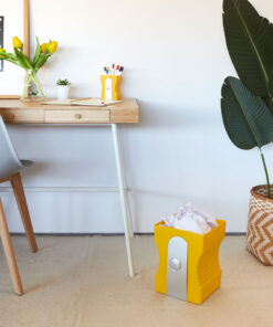 Papelera de Reciclaje Sacapuntas 6 Papelera Sharpener Amarillo 02