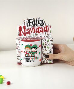 Taza de Navidad El mejor regalo 4 taza de navidad el mejor regalo