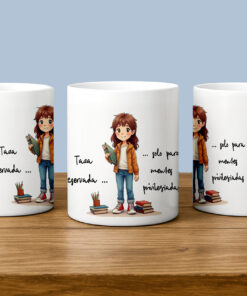 Taza  Divertida "Taza reservada... solo para mentes privilegiadas"
