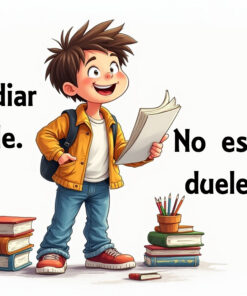 Taza Divertida Estudiar duele... no estudiar, duele más (chico) 3 Taza Divertida