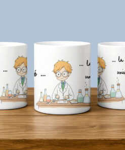 taza divertida "Café, la solución universal"