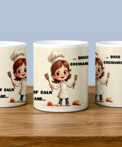 taza keep calm and sigue cocinando