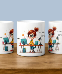 Taza para informático “Mi PC funciona” 