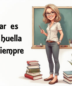 Taza Divertida Educar es dejar huella para siempre 3 Taza Divertida