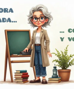 Taza Divertida Profesora alimentada... con café y vocación 3 Taza Divertida