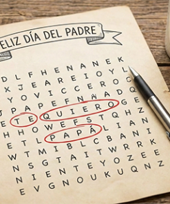 Puzzle Sopa de letras - Te quiero papá 3 Puzzle Dia del Padre