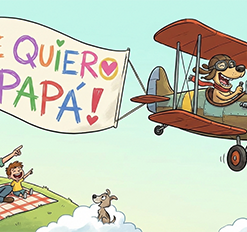 Taza Te Quiero Papa 3 Taza avion dia del padre Mockup